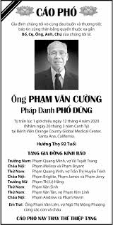 Anh cũng chính là tác giả của 2 tập thơ nổi tiếng nỗi nhớ tháng năm và lối về quê mẹ, trong đó có nhiều bài thơ đã được phổ nhạc. Ong Pháº¡m VÄƒn CÆ°á»ng Nguoi Viet Online