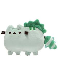 Amazon Com Gund Pusheen Pusheenosaurus Dinosaur Cat Plush Coin Purse Green 5 Toys Games Cat Plush Bear Stuffed Animal Pusheen