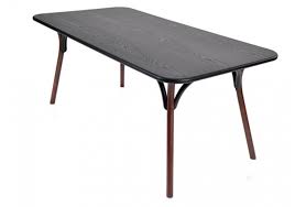 For extra comfy seating, add a padded black vinyl seat. Arch Dining Table Gebruder Thonet Vienna Milia Shop