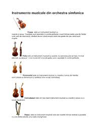 În categoria instrumente cu coarde veți găsi întotdeauna cele mai actuale anunțuri. Instrumente Muzicale Din Orchestra Simfonica