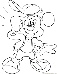 Download and print these mickey mouse head coloring pages for free. Mickey Mouse Thinking Coloring Page For Kids Free Mickey Mouse Printable Coloring Pages Online For Kids Coloringpages101 Com Coloring Pages For Kids