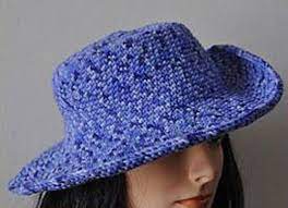 This Wide Brimmed Hat Is Crocheted With A Small Hook To Produce A Dense Fabric Mold The Brim Down For A Crochet Hat With Brim Crochet Hats Crochet Cowboy Hats