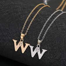 An alphabet is a standardized set of basic written symbols or graphemes (called letters) that represent the phonemes of certain spoken languages. Tiny Swirl Initial Alphabet Letter W Necklace 26 English Cursive Luxury Monogram Name Letters Word Chain Necklaces Pendant Necklaces Aliexpress
