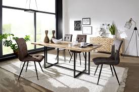 Wohnling Esszimmertisch 180 Cm Wl5 591 Aus Mango Und Akazie Massivholz Und Schwarz Lackiertem Eisen Esszim Esszimmertisch Holztisch Esszimmer Esszimmer Modern