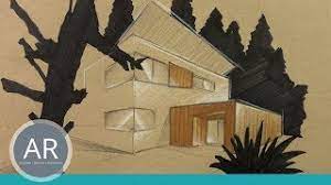 Die zweipunktperspektive wird häufig auch als perspektive mit zwei fluchtpunkten, übereckperspektive oder auch eckperspektive bezeichnet. Perspektivisch Hauser Zeichnen Lernen Haus In Zwei Punkt Perspektive Bewerbungsmappe Architektur Youtube