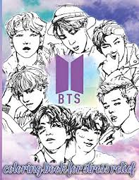 Application has high quality pictures and images for you to color, paint, and draw on. Bts Coloring Book Bts Stress Relief Adults Coloring Books Color To Relax Butler Cruz 9798632859899 Amazon Com Books