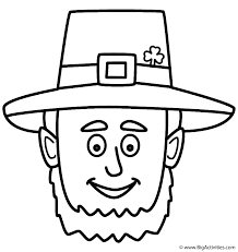 Leprechauns hat coloring pages to color, print and download for free along with bunch of favorite hat coloring page for kids. Leprechaun Face Coloring Page St Patrick S Day