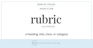 Word Of The Day Rubric Uncommon Words Words Word Of The Day