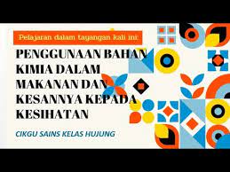 Sistem badan saya bab 2 : Kssm Sains Bab 2 Tingkatan 5 Bahan Kimia Dalam Makanan Youtube