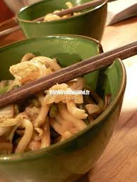 Nouilles Udon Poulet Et Chou Chinois Vanessa Cuisine Nouilles Udon Nouilles Chou Chinois