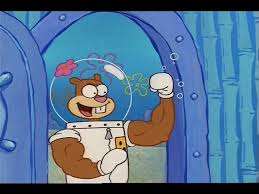 She looks like she's having a swell time, good for her! Sandy Cheeks Biceps Shefalitayal