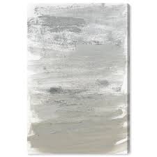 Unique modern abstract wall art which is printed to order. Runway Avenue Abstract Wall Art Canvas Prints Silver Storm Paint Gray White Walmart Com Walmart Com