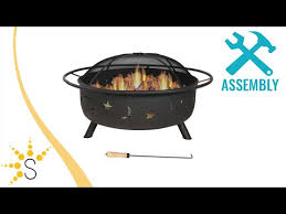 42 inch round fire pit screen. 42 Inch Large Outdoor Fire Pit With Spark Screen Poker Yard Garden Outdoor Living Outdoor Cooking Eating