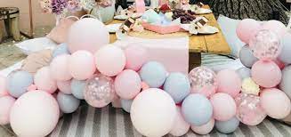 Assortment of balloons in white, gray, green, mocha, pearl peach (11 only) with matching confetti optional balloon pump (highly. The Easiest Diy Balloon Garland Ever Confetti Fair