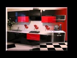 black and red kitchen design youtube