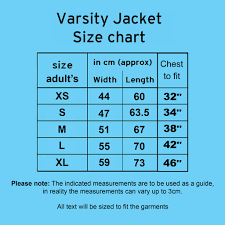 personalised adults varsity jacket