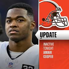 Another big inactive: Bills WR Amari Cooper is inactive today due to his  wrist injury.