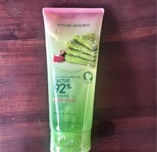 Soothing gel with moisturising effect for face, body and hair. Nature Republic Cactus 92 Soothing Gel Review Female Daily