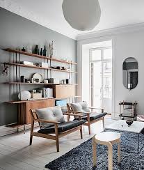 Crisp Home With Painted Walls Via Cocolapinedesign Com Living Room Scandinavian Scandinavian Design Living Room Living Decor