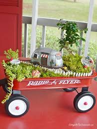 I also have this one for 47 dollar tree fall decor ideas. Fairy Garden In A Little Red Wagon Cottage At The Crossroads