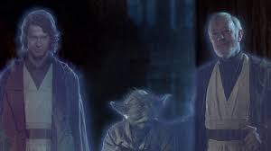I love that there are also 2 freestanding ghosts. Star Wars The Ins And Outs Of Becoming A Force Ghost Nerdist