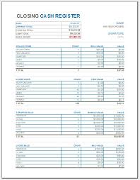 Enter the first day of the month, and the template will fill in subsequent dates, providing a detailed look at daily cash flow. Closing Cash Register Template For Ms Excel Excel Templates