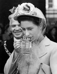 Princess Margaret taking the waters, Bath 1948