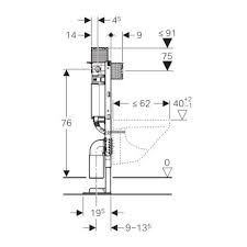 Geberit Bati Support Wc Faible Hauteur 82 Cm Duofix Omega 12 Cm Autoportant 111 009 00 1 Distriartisan
