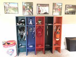 Custom Kids Sports Lockers Sport Bedroom Sports Room Locker Bedroom