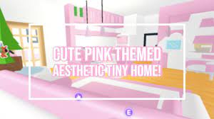 Adopt Me Cute Pink Themed Aesthetic Tiny House Speed Build Tour Easy Building Hacks Roblo Adopt Me House Ideas Adopt Me Builds Adopt Me Roblox House Ideas