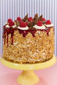 Frau Zuckerfee Kinder Schokoladen Torte Mit Himbeeren Kinder Schokolade Himbeer Sahne Torte Leckere Kuchen