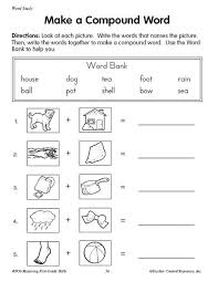 Education World Teacher Created Materials Make A Compound Word Compound Words Worksheets Compound Words Compound Words Activities