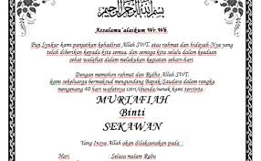 Kalo mau buat undangan tahlil tinggal download trus edit trus print dehh. Contoh Surat Undangan Tahlil Kematian Format Word Tugas Cute766