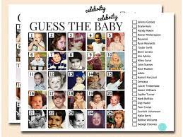Play this gender neutral celebrity baby names game with your family and friends at your next baby shower. Guess The Celebrity Baby Name Game Printabell Express