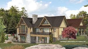 Browse hundreds of home plans from natural element homes! Lakefront Timber Home Floor Plan By Wisconsin Log Homes