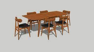 Ending thursday at 11:40am bst. Vintage Scandinavian Style Dining Table C 1960 3d Warehouse