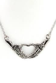 I Liked This Design On Fab Skeleton Hands Necklace Gothic Jewelry Hand Necklace Skull Jewelry