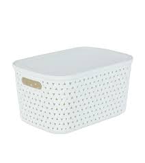 Fill the carafe with equal parts white vinegar and water. Buy Wilko Rtg Basket With Lid 6 75l Off White Online At Best Price Othoba Com