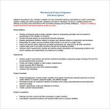 Best jobs for mechanical engineer. Mechanical Engineering Job Description Template 8 Free Word Pdf Format Download Free Premium Templates