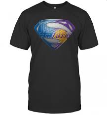 Los angeles lakers t shirt. Superman Los Angeles Dodgers And Los Angeles Lakers T Shirt Bes Tee Shops