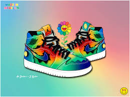 Air jordan 1 low court purple white. Air Jordan 1 X J Balvin By Pablo Myths On Dribbble