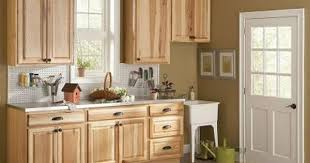 Hampton Bay 18x84x24 In Hampton Pantry Cabinet In Natural Hickory Kp1884 Nhk At The Home Unfinished Kitchen Cabinets Hickory Kitchen Cabinets Hickory Cabinets