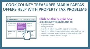 Cook county government · county assessor. Cook County Treasurer Maria Pappas Offers Help With Property Tax Problems Village Of Bellwood