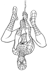 When a mysterious black alien substance comes in contact with peter parker, it feeds on the darkness in him, multiplying to an extreme degree. Spiderman Coloring Pages Hanging Upside Down Coloring4free Coloring4free Com