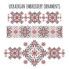 You can use them in different ways. Free Vector Ukrainian Embroidery Ornaments