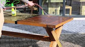 teakhouten tuinmeubelen schoonmaken dutch garden youtube