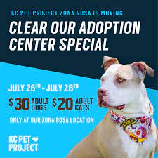 Rescue a local dog or cat at an animal shelter in missouri near you, today. Kcpp Zona Rosa Clear Our Adoption Center Special Kc Pet Project