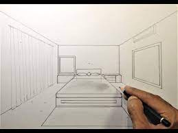 Makes drawing business processes and diagrams a snap! How To Draw A Simple Bedroom In One Point Perspective 3 Youtube One Point Perspective Room Perspective Drawing Perspective Drawing