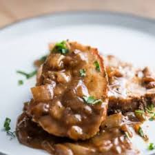 Oven Roast Pork Loin With Caramelized Onion Gravy Bestrecipebox Pork Roast Recipes Roasted Pork Tenderloins Oven Roasted Pork Tenderloin