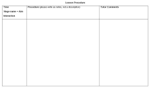 Templates may be in various different formats that can be customized for a teacher's particular needs. How To Write Celta Lesson Plans Elt Planning